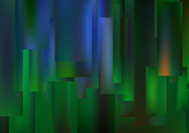 Bulanık cam efektli soyut arkaplan, hareket desenli şablon, mavi arkaplan üzerindeki bulanık desen.