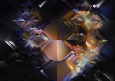 Mavi arkaplan, bulanık cam efektli soyut renk karışımı, hareket desenli şablon, bulanık desenli parlaklık