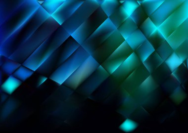 Mavi arkaplan, bulanık cam efektli soyut renk karışımı, hareket desenli şablon, bulanık desenli parlaklık