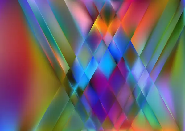 Abstracte Kleur Mix Met Blauwe Achtergrond Met Wazig Glas Effect — Stockvector