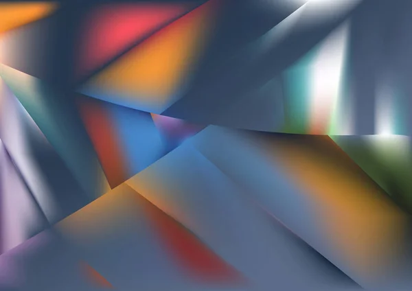 Mélange Couleurs Abstrait Avec Fond Bleu Avec Effet Verre Flou — Image vectorielle