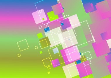 dikdörtgenli soyut renk arkaplanı, parlak rastgele desenli şablon,