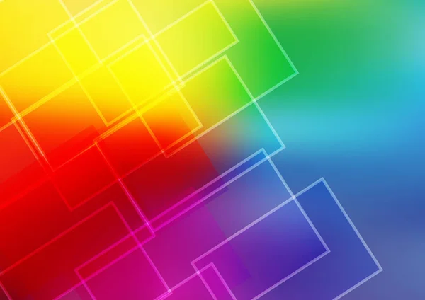 Abstrakte Farbhintergrund Mit Rechtecken Vorlage Mit Leuchtenden Verschwommenen Muster Zufällig — Stockvektor