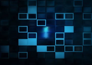 Bulanık blokları olan soyut renk arkaplanı, parlak rastgele desenli şablon,