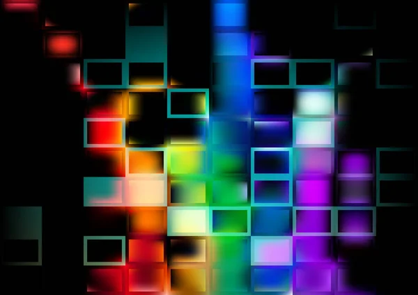 Abstrakter Farbhintergrund Mit Verschwommenen Blöcken Vorlage Mit Leuchtenden Verschwommenen Mustern — Stockvektor