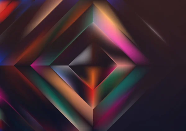 Abstracte Achtergrond Met Glans Effect Rhombus Kleur Sjabloon Met Beweging — Stockvector