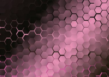 Bulanık cam efektli soyut renk arkaplanı, hareket desenli şablon, bulanık desen rastgele, altıgenli kaleydoskop deseni.