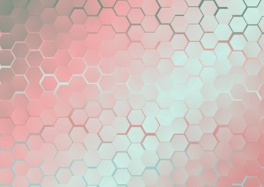 Bulanık cam efektli soyut renk arkaplanı, hareket desenli şablon, bulanık desen rastgele, altıgenli kaleydoskop deseni.