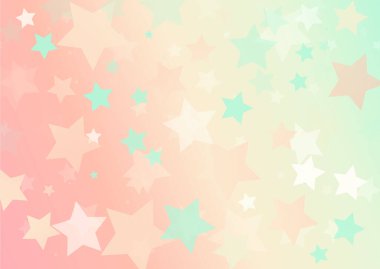 Parlak efektli yıldızlı soyut arkaplan, hareket desenli şablon, renk arkaplanındaki bulanık desen