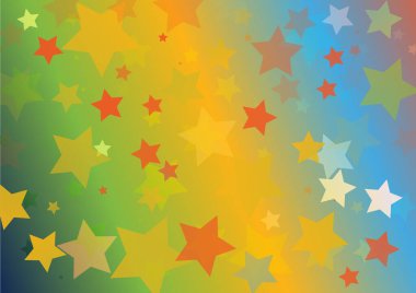 Parlak efektli yıldızlı soyut arkaplan, hareket desenli şablon, renk arkaplanındaki bulanık desen