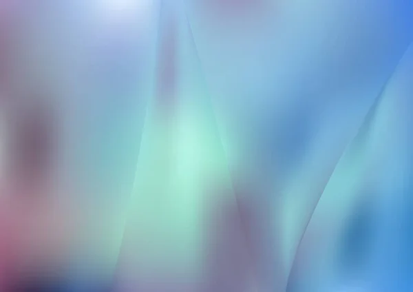 Fondo Azul Abstracto Con Líneas Onduladas Plantilla Seda Con Textura — Vector de stock