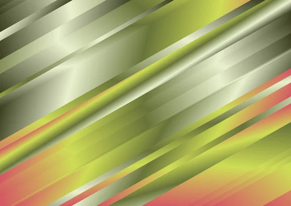 抽象的な背景に光沢効果のある斜線 動きのある色のテンプレート — ストックベクタ