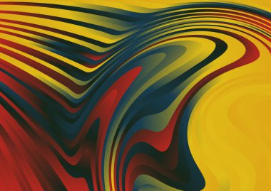 dalgalı dalgalanma çizgileri olan parlak gradyan soyut arkaplan, hareket desenli renk şablonu 