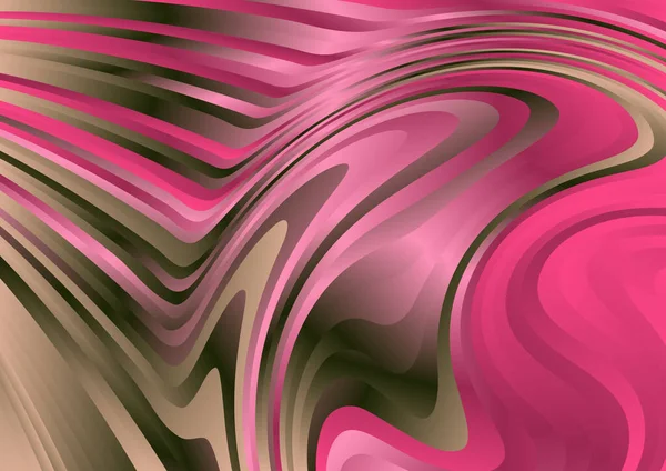 波状のリップル線で明るいグラデーションの抽象的な背景 動きのある色のテンプレート — ストックベクタ