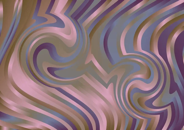 带有波浪形波纹线的明亮渐变抽象背景 带有运动纹理的彩色模板 — 图库矢量图片