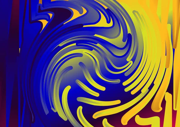 Fond Abstrait Dégradé Lumineux Avec Des Lignes Ondulées Modèle Couleur — Image vectorielle