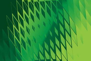 Kopyalama alanı, vektör illüstrasyon deseni olan soyut yaratıcı yeşil arkaplan