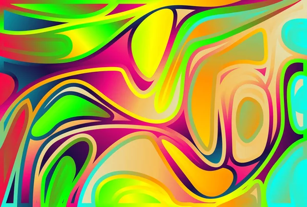 Fond Psychédélique Coloré Motif Illustration Vectorielle — Image vectorielle