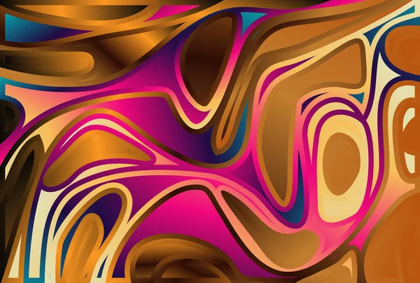 Πολύχρωμο Trippy Φόντο Διάνυσμα Μοτίβο Απεικόνισης — Διανυσματικό Αρχείο