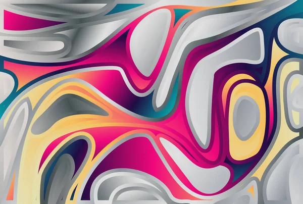 Πολύχρωμο Trippy Φόντο Διάνυσμα Μοτίβο Απεικόνισης — Διανυσματικό Αρχείο