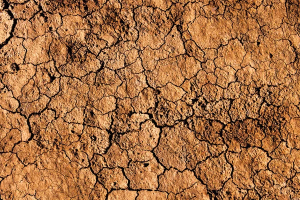 Фон Текстура Треснувшей Сухой Земли Сухая Поверхность Почвы — стоковое фото
