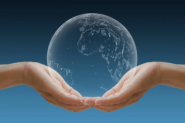 El beşiği dünya çevresi için kavram.