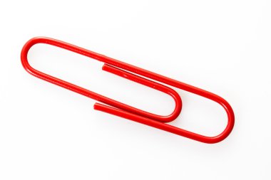 isolated color paper clip clipart