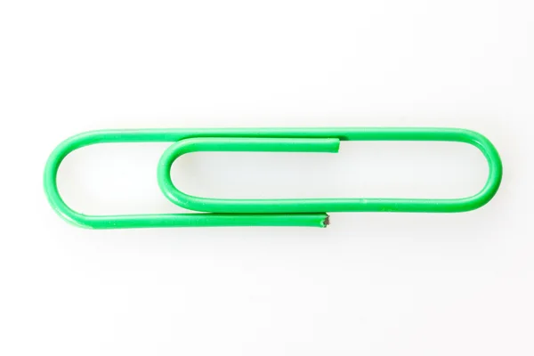 Geïsoleerde kleur paperclip — Stockfoto