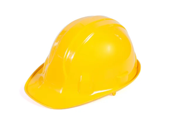 Yellow safety helmet on white background — Stock Photo, Image