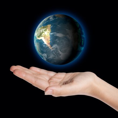 nasa tarafından döşenmiş bu görüntüyü el unsurları üzerinde dünya dünya