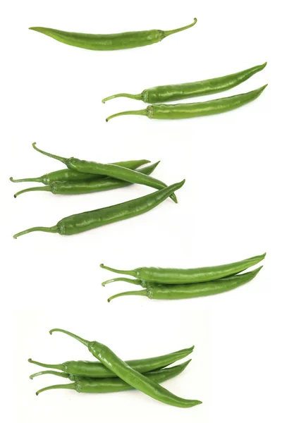 Green chillies — Fotografie, imagine de stoc