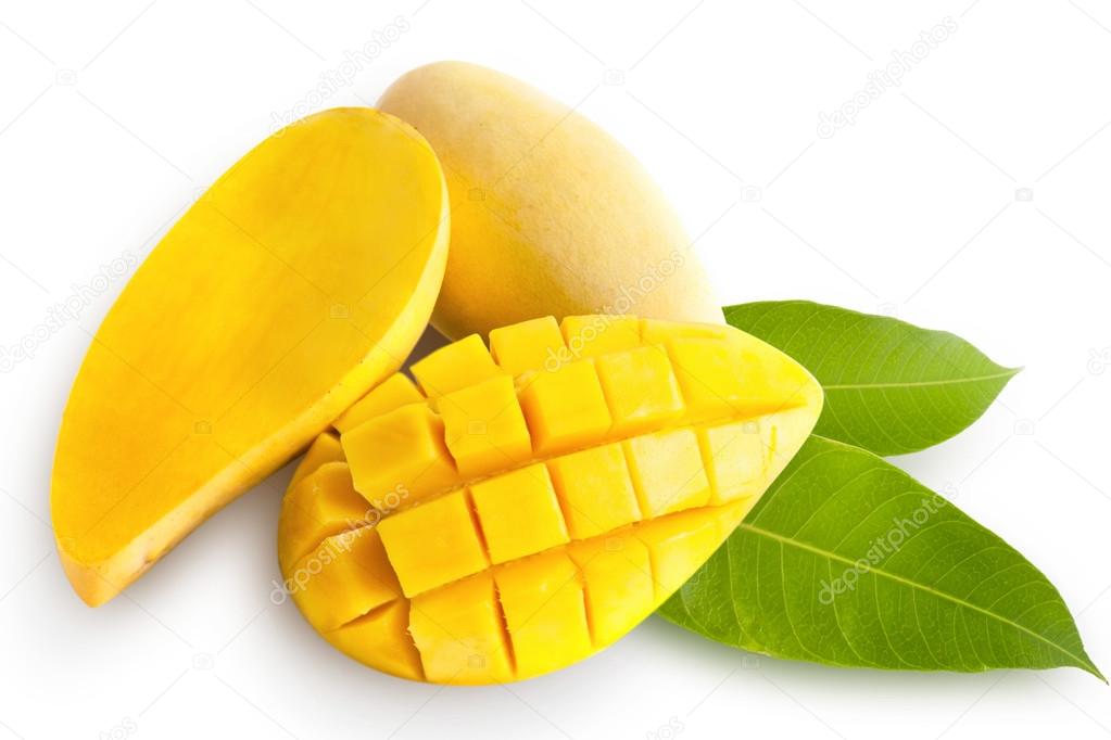 Yellow mango isolated on white background Stock Photo by ©pixindy 54473447