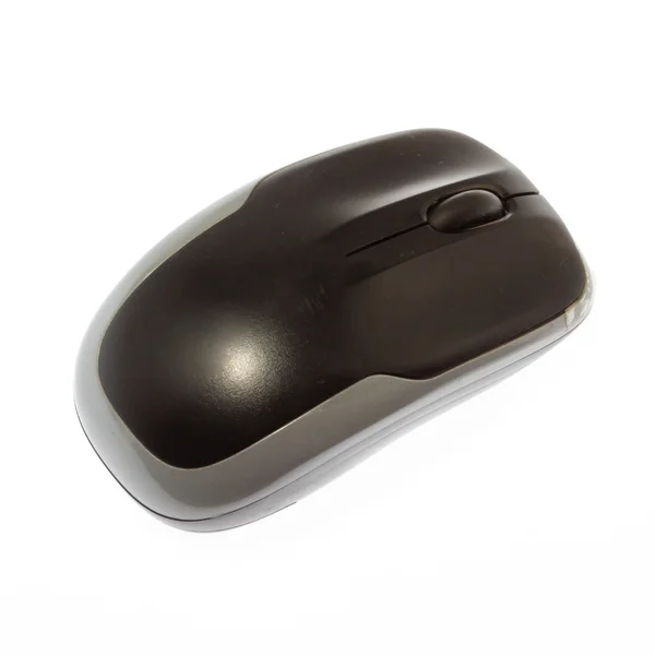 Mouse de computador sem fio isolado no fundo branco — Fotografia de Stock