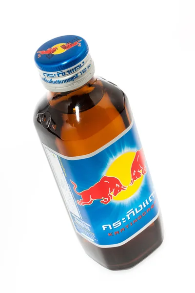 Thailand, Bangkok - May 21, 2014: bottle of Red Bull Energy Drin — Stock Photo, Image