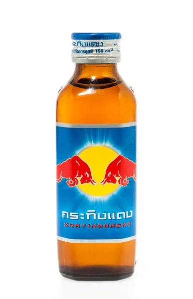 Thailand, Bangkok - May 21, 2014: bottle of Red Bull Energy Drin — Stock Photo, Image