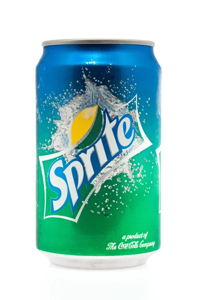 Tayland, bangkok - 21 Nisan 2014: sprite can beyaz zemin üzerine