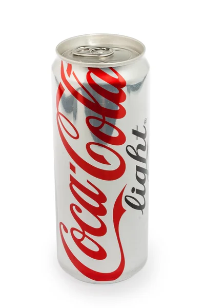 Thailand, Bangkok - May 24, 2014: coca cola can on white backgro — Stock Photo, Image