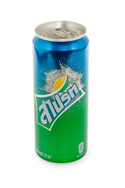 Thailand, Bangkok - May 24, 2014: Sprite can on white background — Stock Photo, Image