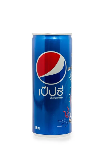 Thailand, Bangkok - May 24, 2014: Pepsi can on white background. — Stock Photo, Image