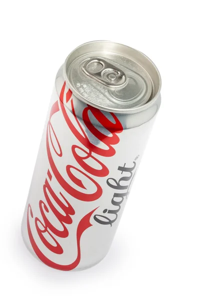 Thailand, Bangkok - 24. Mai 2014: Coca-Cola-Dose auf weißem Backgro — Stockfoto