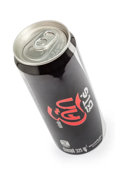 Thailand, Bangkok - May 24, 2014: coca cola can on white backgro — Stock Photo, Image