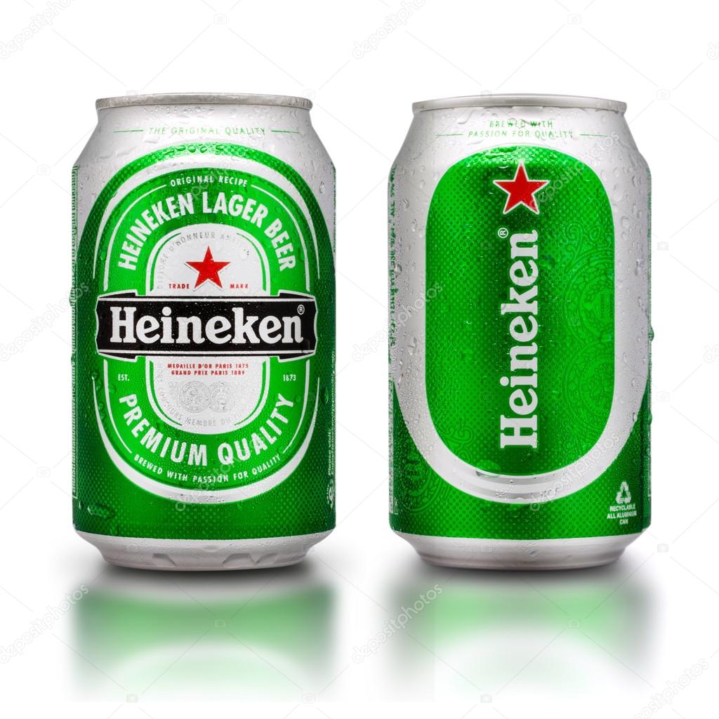 Thailand, Bangkok - July 3, Heineken Lager Beer is the flagship