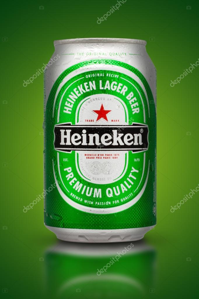 Thailand, Bangkok - July 3, Heineken Lager Beer is the flagship
