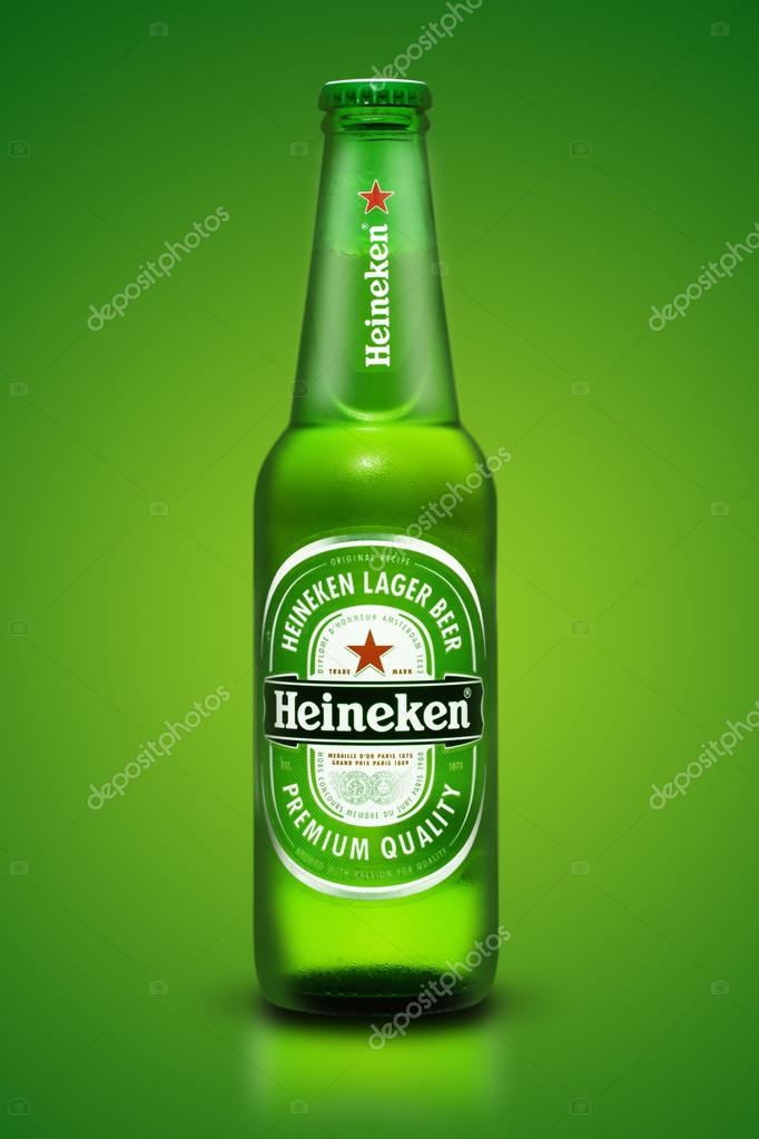 Thailand, Bangkok - July 3, Heineken Lager Beer is the flagship product of Heineken International which owns over 125 breweries in more than 70 countries