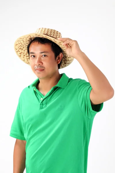Hombre asiático retrato aislado sobre fondo blanco . —  Fotos de Stock