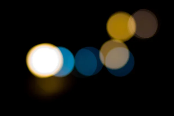Bokeh gece ışıklar şehir — Stok fotoğraf