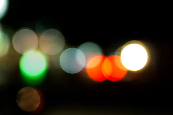 Bokeh gece ışıklar şehir — Stok fotoğraf