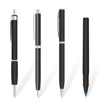 kalem beyaz arkaplanda izole edildi