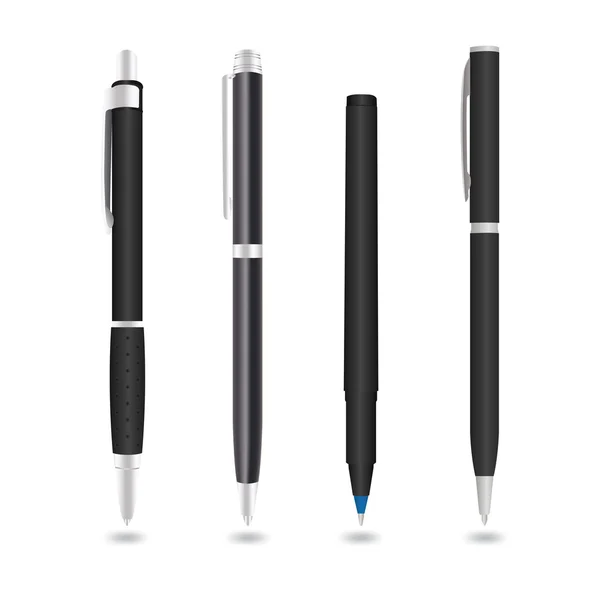 Penna isolerad på vit bakgrund — Stock vektor