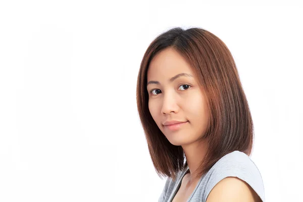 Asian Girl isolated on white background — Stock Photo, Image